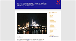 Desktop Screenshot of junge-philharmonie-koeln.com