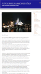 Mobile Screenshot of junge-philharmonie-koeln.com