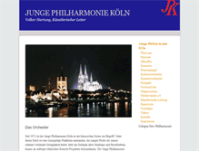 Tablet Screenshot of junge-philharmonie-koeln.com